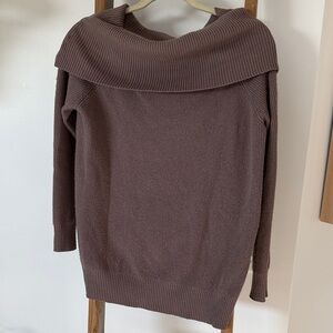 Michael Stars Chocolate Cowl Neck Sweater